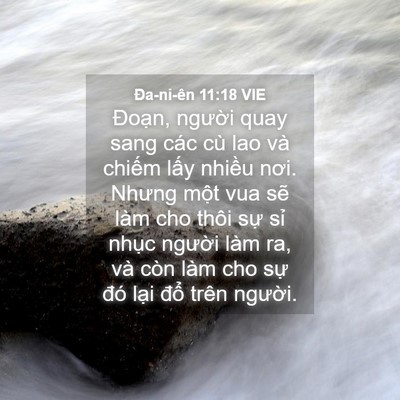 Picture 04 - Ða-ni-ên 11:18 VIE - Đoạn, người quay sang các cù lao và - Bible Verse Picture