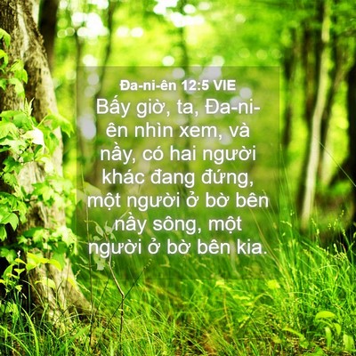 Picture 04 - Ða-ni-ên 12:5 VIE - Bấy giờ, ta, Đa-ni-ên nhìn xem, và nầy, - Bible Verse Picture