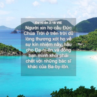 Picture 04 - Ða-ni-ên 2:18 VIE - Người xin họ cầu Đức Chúa Trời ở - Bible Verse Picture