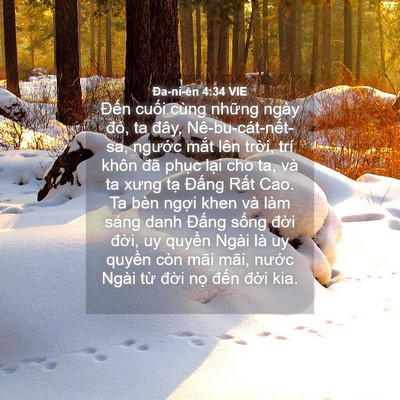Picture 04 - Ða-ni-ên 4:34 VIE - Đến cuối cùng những ngày đó, ta đây, - Bible Verse Picture