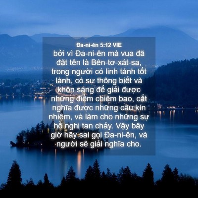 Picture 04 - Ða-ni-ên 5:12 VIE - bởi vì Đa-ni-ên mà vua đã đặt tên là - Bible Verse Picture