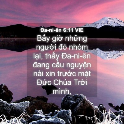 Picture 04 - Ða-ni-ên 6:11 VIE - Bấy giờ những người đó nhóm lại, - Bible Verse Picture