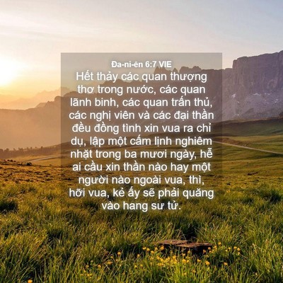Picture 04 - Ða-ni-ên 6:7 VIE - Hết thảy các quan thượng thơ trong - Bible Verse Picture