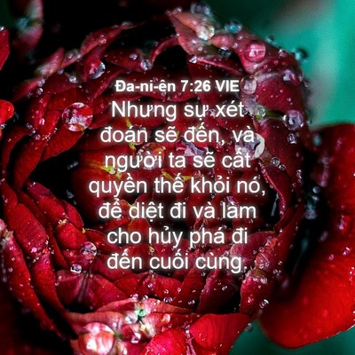 Picture 04 - Ða-ni-ên 7:26 VIE - Nhưng sự xét đoán sẽ đến, và người - Bible Verse Picture