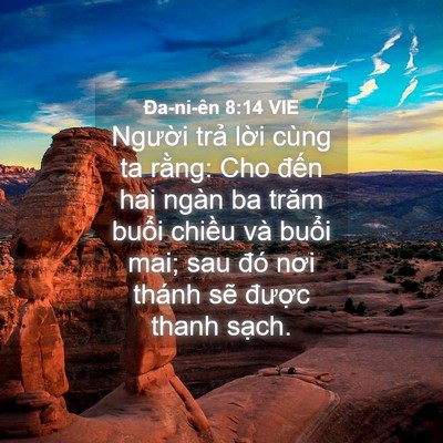 Picture 04 - Ða-ni-ên 8:14 VIE - Người trả lời cùng ta rằng: Cho đến - Bible Verse Picture