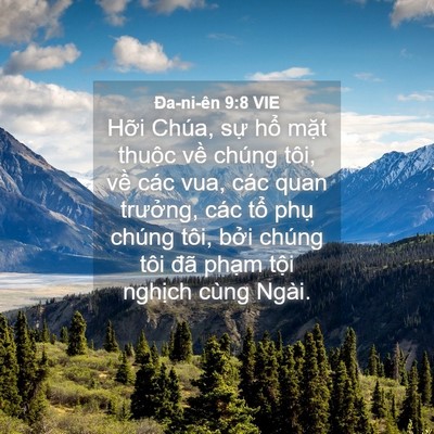 Picture 04 - Ða-ni-ên 9:8 VIE - Hỡi Chúa, sự hổ mặt thuộc về chúng - Bible Verse Picture