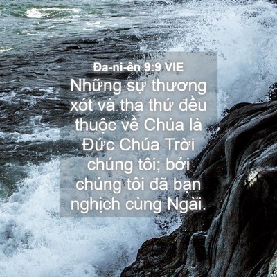Picture 04 - Ða-ni-ên 9:9 VIE - Những sự thương xót và tha thứ đều - Bible Verse Picture