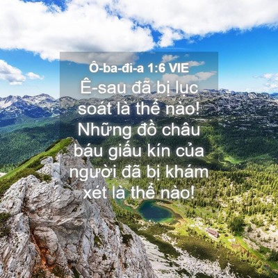 Picture 04 - Ô-ba-đi-a 1:6 VIE - Ê-sau đã bị lục soát là thể nào! - Bible Verse Picture