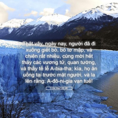Picture 05 - 1 Các Vua 1:25 VIE - Thật vậy, ngày nay, người đã đi - Bible Verse Picture