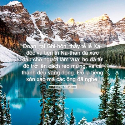 Picture 05 - 1 Các Vua 1:45 VIE - Đoạn, tại Ghi-hôn, thầy tế lễ - Bible Verse Picture