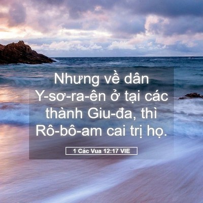 Picture 05 - 1 Các Vua 12:17 VIE - Nhưng về dân Y-sơ-ra-ên ở tại các - Bible Verse Picture