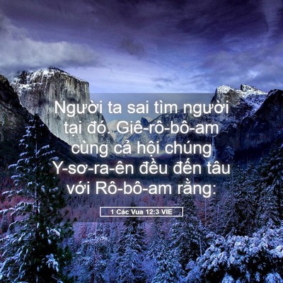 Picture 05 - 1 Các Vua 12:3 VIE - Người ta sai tìm người tại đó. - Bible Verse Picture