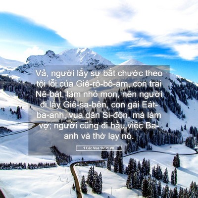 Picture 05 - 1 Các Vua 16:31 VIE - Vả, người lấy sự bắt chước theo - Bible Verse Picture