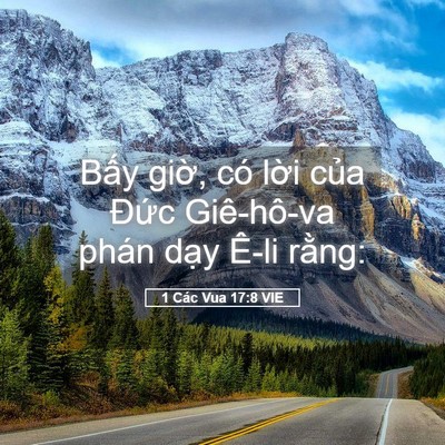Picture 05 - 1 Các Vua 17:8 VIE - Bấy giờ, có lời của Đức Giê-hô-va - Bible Verse Picture