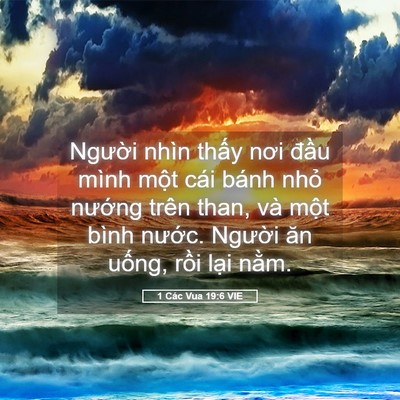 Picture 05 - 1 Các Vua 19:6 VIE - Người nhìn thấy nơi đầu mình một - Bible Verse Picture
