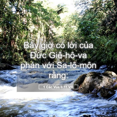 Picture 05 - 1 Các Vua 6:11 VIE - Bấy giờ có lời của Đức Giê-hô-va - Bible Verse Picture