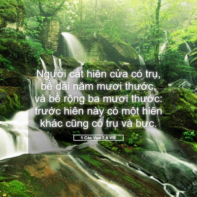 Picture 05 - 1 Các Vua 7:6 VIE - Người cất hiên cửa có trụ, bề dài - Bible Verse Picture