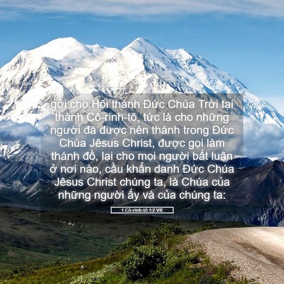 Picture 05 - 1 Cô-rinh-tô 1:2 VIE - gởi cho Hội thánh Đức Chúa Trời tại - Bible Verse Picture