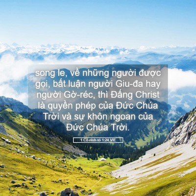 Picture 05 - 1 Cô-rinh-tô 1:24 VIE - song le, về những người được gọi, - Bible Verse Picture