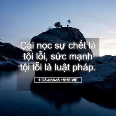 Picture 05 - 1 Cô-rinh-tô 15:56 VIE - Cái nọc sự chết là tội lỗi, sức - Bible Verse Picture