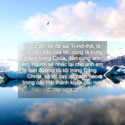 Picture 05 - 1 Cô-rinh-tô 4:17 VIE - Vì cớ đó, tôi đã sai Ti-mô-thê, là con - Bible Verse Picture