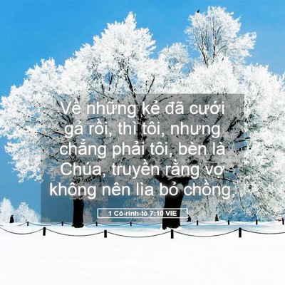 Picture 05 - 1 Cô-rinh-tô 7:10 VIE - Về những kẻ đã cưới gả rồi, thì - Bible Verse Picture