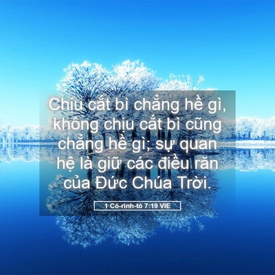 Picture 05 - 1 Cô-rinh-tô 7:19 VIE - Chịu cắt bì chẳng hề gì, không chịu - Bible Verse Picture
