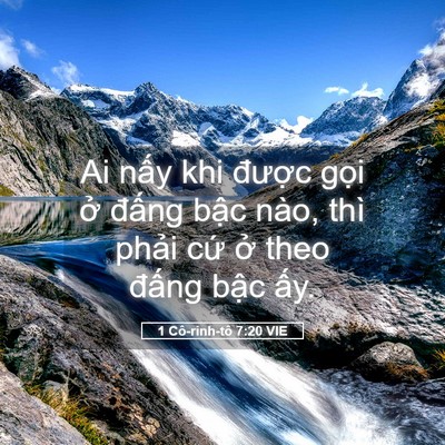 Picture 05 - 1 Cô-rinh-tô 7:20 VIE - Ai nấy khi được gọi ở đấng bậc - Bible Verse Picture