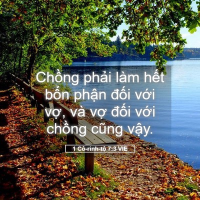 Picture 05 - 1 Cô-rinh-tô 7:3 VIE - Chồng phải làm hết bổn phận đối - Bible Verse Picture