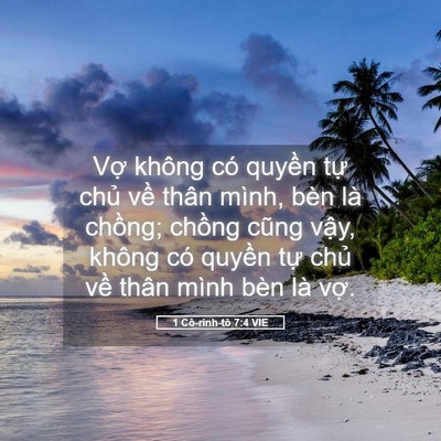 Picture 05 - 1 Cô-rinh-tô 7:4 VIE - Vợ không có quyền tự chủ về thân - Bible Verse Picture