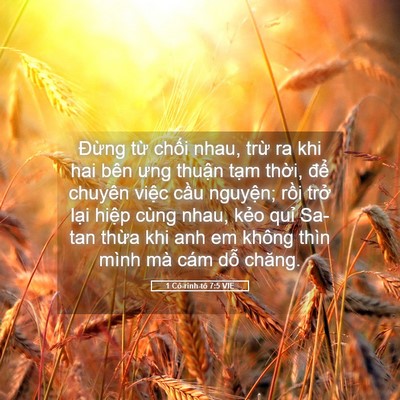Picture 05 - 1 Cô-rinh-tô 7:5 VIE - Đừng từ chối nhau, trừ ra khi hai bên - Bible Verse Picture