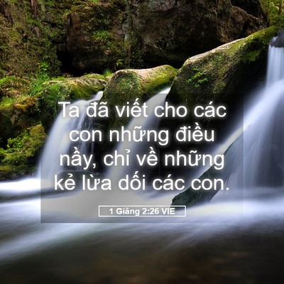 Picture 05 - 1 Giăng 2:26 VIE - Ta đã viết cho các con những điều - Bible Verse Picture