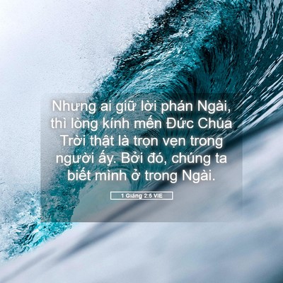 Picture 05 - 1 Giăng 2:5 VIE - Nhưng ai giữ lời phán Ngài, thì lòng - Bible Verse Picture