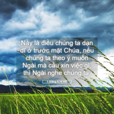 Picture 05 - 1 Giăng 5:14 VIE - Nầy là điều chúng ta dạn dĩ ở - Bible Verse Picture