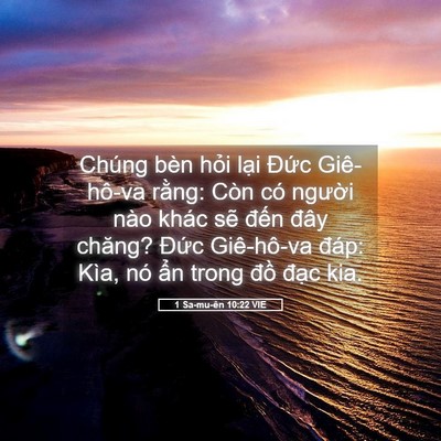 Picture 05 - 1 Sa-mu-ên 10:22 VIE - Chúng bèn hỏi lại Đức Giê-hô-va - Bible Verse Picture