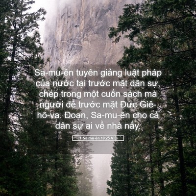 Picture 05 - 1 Sa-mu-ên 10:25 VIE - Sa-mu-ên tuyên giảng luật pháp của - Bible Verse Picture