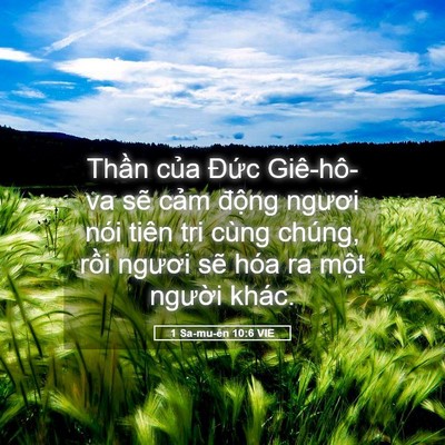 Picture 05 - 1 Sa-mu-ên 10:6 VIE - Thần của Đức Giê-hô-va sẽ cảm - Bible Verse Picture