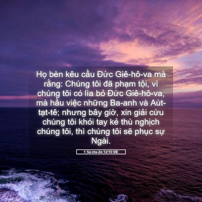 Picture 05 - 1 Sa-mu-ên 12:10 VIE - Họ bèn kêu cầu Đức Giê-hô-va mà - Bible Verse Picture