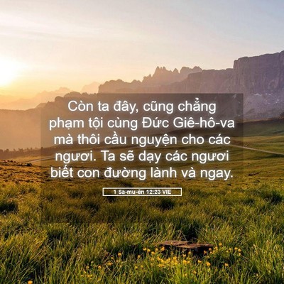 Picture 05 - 1 Sa-mu-ên 12:23 VIE - Còn ta đây, cũng chẳng phạm tội cùng - Bible Verse Picture