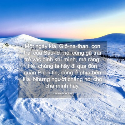 Picture 05 - 1 Sa-mu-ên 14:1 VIE - Một ngày kia, Giô-na-than, con trai của - Bible Verse Picture