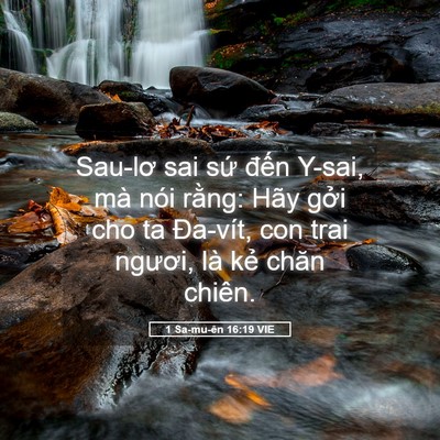 Picture 05 - 1 Sa-mu-ên 16:19 VIE - Sau-lơ sai sứ đến Y-sai, mà nói rằng: - Bible Verse Picture
