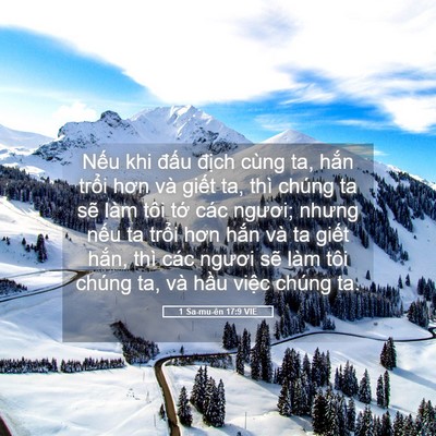 Picture 05 - 1 Sa-mu-ên 17:9 VIE - Nếu khi đấu địch cùng ta, hắn trổi - Bible Verse Picture