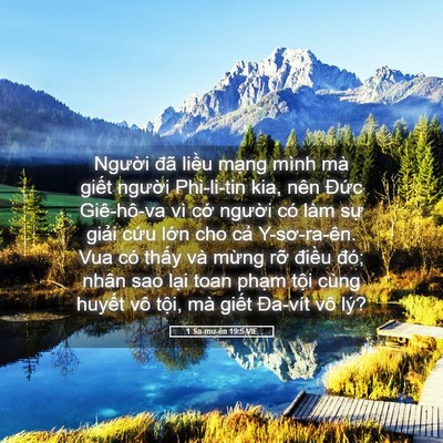 Picture 05 - 1 Sa-mu-ên 19:5 VIE - Người đã liều mạng mình mà giết - Bible Verse Picture