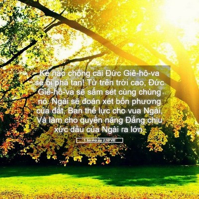Picture 05 - 1 Sa-mu-ên 2:10 VIE - Kẻ nào chống cãi Đức Giê-hô-va sẽ - Bible Verse Picture