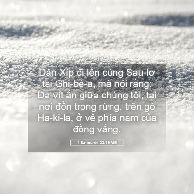 Picture 05 - 1 Sa-mu-ên 23:19 VIE - Dân Xíp đi lên cùng Sau-lơ tại Ghi-bê-a, - Bible Verse Picture