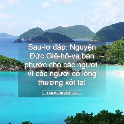 Picture 05 - 1 Sa-mu-ên 23:21 VIE - Sau-lơ đáp: Nguyện Đức Giê-hô-va ban - Bible Verse Picture