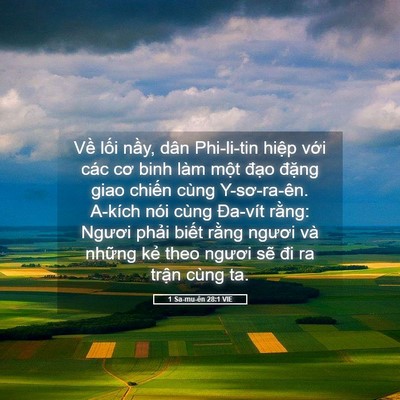 Picture 05 - 1 Sa-mu-ên 28:1 VIE - Về lối nầy, dân Phi-li-tin hiệp với - Bible Verse Picture