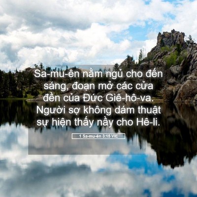 Picture 05 - 1 Sa-mu-ên 3:15 VIE - Sa-mu-ên nằm ngủ cho đến sáng, đoạn - Bible Verse Picture
