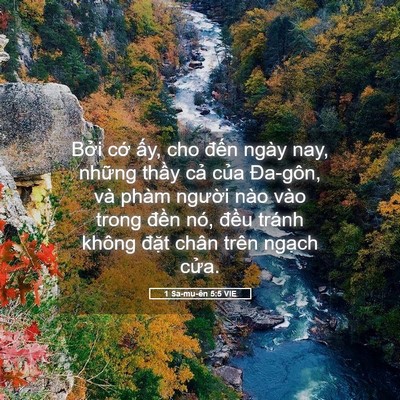 Picture 05 - 1 Sa-mu-ên 5:5 VIE - Bởi cớ ấy, cho đến ngày nay, những - Bible Verse Picture