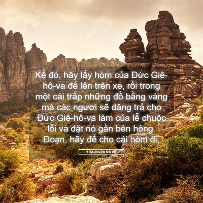 Picture 05 - 1 Sa-mu-ên 6:8 VIE - Kế đó, hãy lấy hòm của Đức - Bible Verse Picture